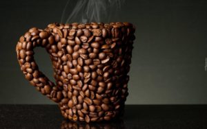 napar z ziaren kawy