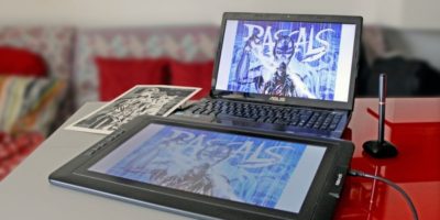 Tablet graficzny i laptop